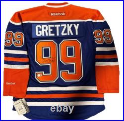Wayne Gretzky Signed Edmonton Oilers Jersey Reebok Beckett BAS LOA NWT