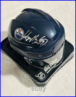 Wayne Gretzky Signed Edmonton Oilers Mini Helmet COA