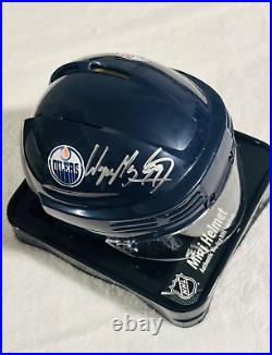 Wayne Gretzky Signed Edmonton Oilers Mini Helmet COA