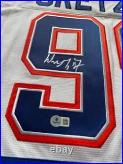 Wayne Gretzky Signed Edmonton Oilers Mitchell & Ness Authentic White Jersey BAS