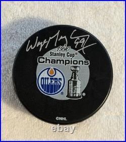 Wayne Gretzky Signed Edmonton Oilers NHL Puck WGA COA