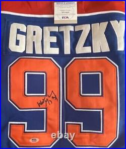 Wayne Gretzky Signed Edmonton Oilers Pro Style Hockey Jersey CCM PSA/COA AN16084