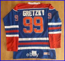 Wayne Gretzky Signed Edmonton Oilers Pro Style Hockey Jersey CCM PSA/COA AN16084