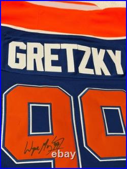Wayne Gretzky Signed Edmonton Oilers Pro Style Hockey Jersey COA