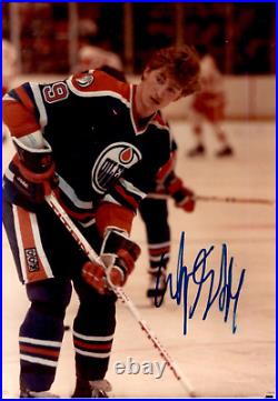 Wayne Gretzky Signed Edmonton Oilers Vintage 3.5x5 Photo JSA COA