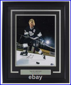 Wayne Gretzky Signed Framed 11x14 Los Angeles Kings Hockey Photo BAS LOA