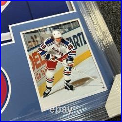 Wayne Gretzky Signed Framed NY Rangers Jersey Autographed COA 34x42