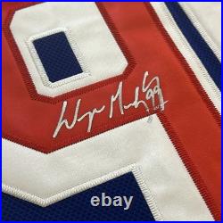 Wayne Gretzky Signed Framed NY Rangers Jersey Autographed COA 34x42