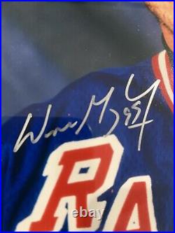 Wayne Gretzky Signed Framed Photo UDA L. E. Certified Bold Auto Rangers HOF 99