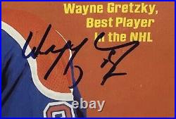 Wayne Gretzky Signed Framed SI Full Magazine Oilers The Great Autograph JSA COA