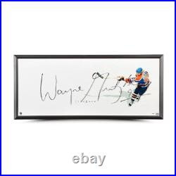 Wayne Gretzky Signed Framed'The Show' 18x44 Photo Edmonton Oilers UDA Holo