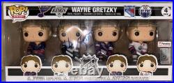 Wayne Gretzky Signed Funko Pop 4 Pack Boxed Set Beckett Certified (AE48608)