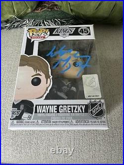 Wayne Gretzky Signed Funko Pop #45 LA Kings Home Jersey PSA/DNA COA Rare Piece