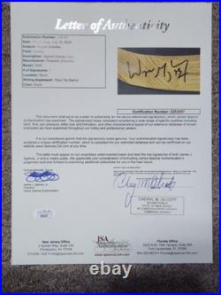 Wayne Gretzky Signed Game Issued Hespeler Hockey Stick JSA COA + 1979 Topps PSA
