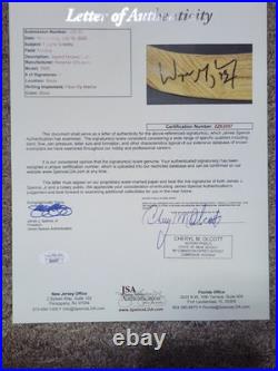 Wayne Gretzky Signed Game Issued Hespeler Hockey Stick JSA COA + 1979 Topps PSA