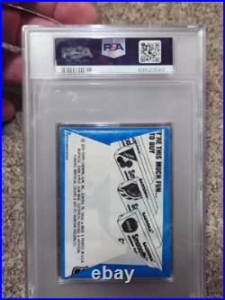 Wayne Gretzky Signed Game Issued Hespeler Hockey Stick JSA COA + 1979 Topps PSA