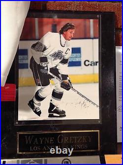 Wayne Gretzky Signed Game Jersey, Hockey Stick, Picture Plaque &Cufflink PSA DNA