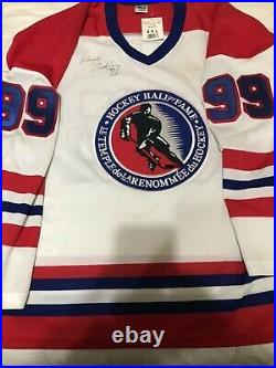 Wayne Gretzky Signed Hall of fame jersey