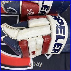 Wayne Gretzky Signed Hespeler Game Model Hockey Gloves Autographed Upper Deck