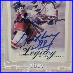 Wayne Gretzky Signed Hockey Card 1999 Victory Legacy 99 Autograph
