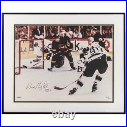 Wayne Gretzky Signed Inscribed Framed Photograph 290/802 24x20 Upper Deck