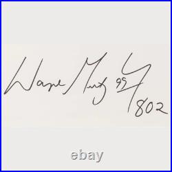 Wayne Gretzky Signed Inscribed Framed Photograph 290/802 24x20 Upper Deck