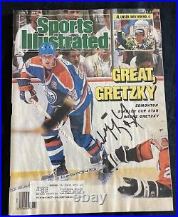 Wayne Gretzky Signed June, 1 1987 Sports Illustrated Oilers GOAT JSA LOA