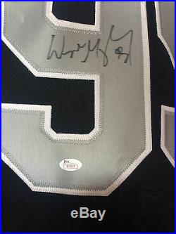 Wayne Gretzky Signed LA Kings authentic pro game jersey auto fight strap JSA LOA