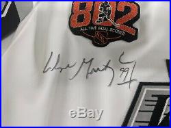 Wayne Gretzky Signed La Kings Captain Jersey 299/1000 Uda Sticker Pc912