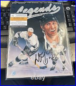 Wayne Gretzky Signed Legends Magazine With COA