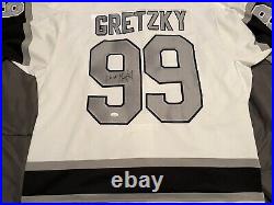 Wayne Gretzky Signed Los Angeles Kings Center Ice Captains Jersey JSA COA