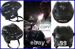 Wayne Gretzky Signed Los Angeles Kings Hockey Helmet Exact Proof COA. Autographed