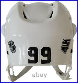 Wayne Gretzky Signed Los Angeles Kings Hockey Helmet Exact Proof COA Autographed