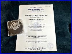 Wayne Gretzky Signed Los Angeles Kings Hockey Puck Certificate of Authenticity