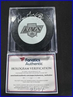 Wayne Gretzky Signed Los Angeles Kings Hockey Puck Fanatics Authentic