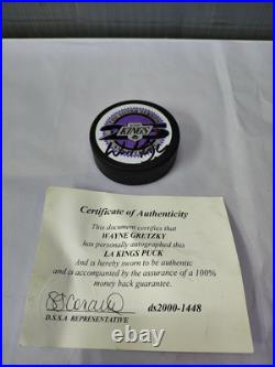 Wayne Gretzky Signed Los Angeles Kings NHL Puck COA