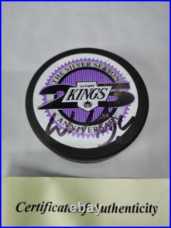 Wayne Gretzky Signed Los Angeles Kings NHL Puck COA