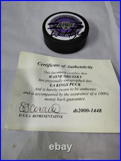 Wayne Gretzky Signed Los Angeles Kings NHL Puck COA