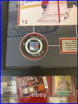 Wayne Gretzky Signed Ltd Edition Final Assist Inscript. Puck Wayne Gretzky Auth