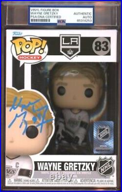 Wayne Gretzky Signed NHL Funko Pop Auto #83 Psa Encapsulated Autograph LA Kings