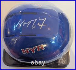 Wayne Gretzky Signed NYR Mini Helmet Autograph + COA, Hockey Legend
