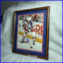 Wayne Gretzky Signed New York Rangers Hockey 8 X 10 Picture