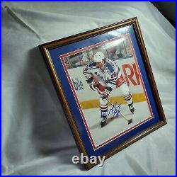 Wayne Gretzky Signed New York Rangers Hockey 8 X 10 Picture