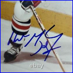 Wayne Gretzky Signed New York Rangers Hockey 8 X 10 Picture