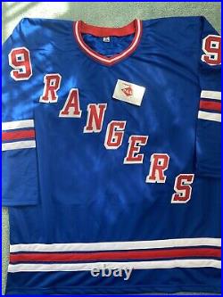 Wayne Gretzky Signed New York Rangers Hockey Jersey with COA, xL, New