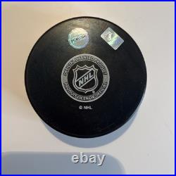 Wayne Gretzky Signed New York Rangers Hockey Puck with Case Display & Pro-Cert COA