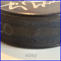 Wayne Gretzky Signed New York Rangers Hockey Puck with Case Display & Pro-Cert COA