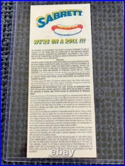 Wayne Gretzky Signed New York Rangers Last Goal (1072) Full Ticket (jsa Loa)