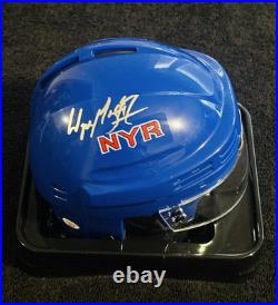 Wayne Gretzky Signed New York Rangers Mini Helmet with COA