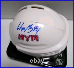 Wayne Gretzky Signed New York Rangers Mini Hockey Helmet w PAAS COA
